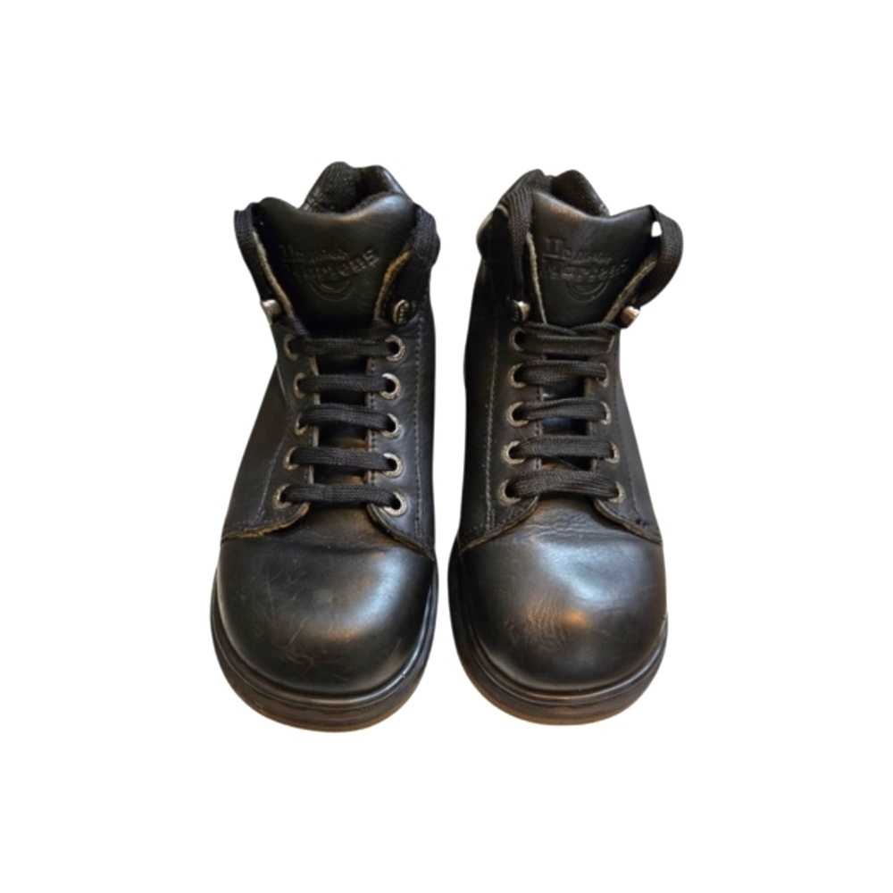 Dr. Martens 8550 Black Leather Boots Size UK 8/US 10 Chunky England 90s Vintage - Picture 12 of 12